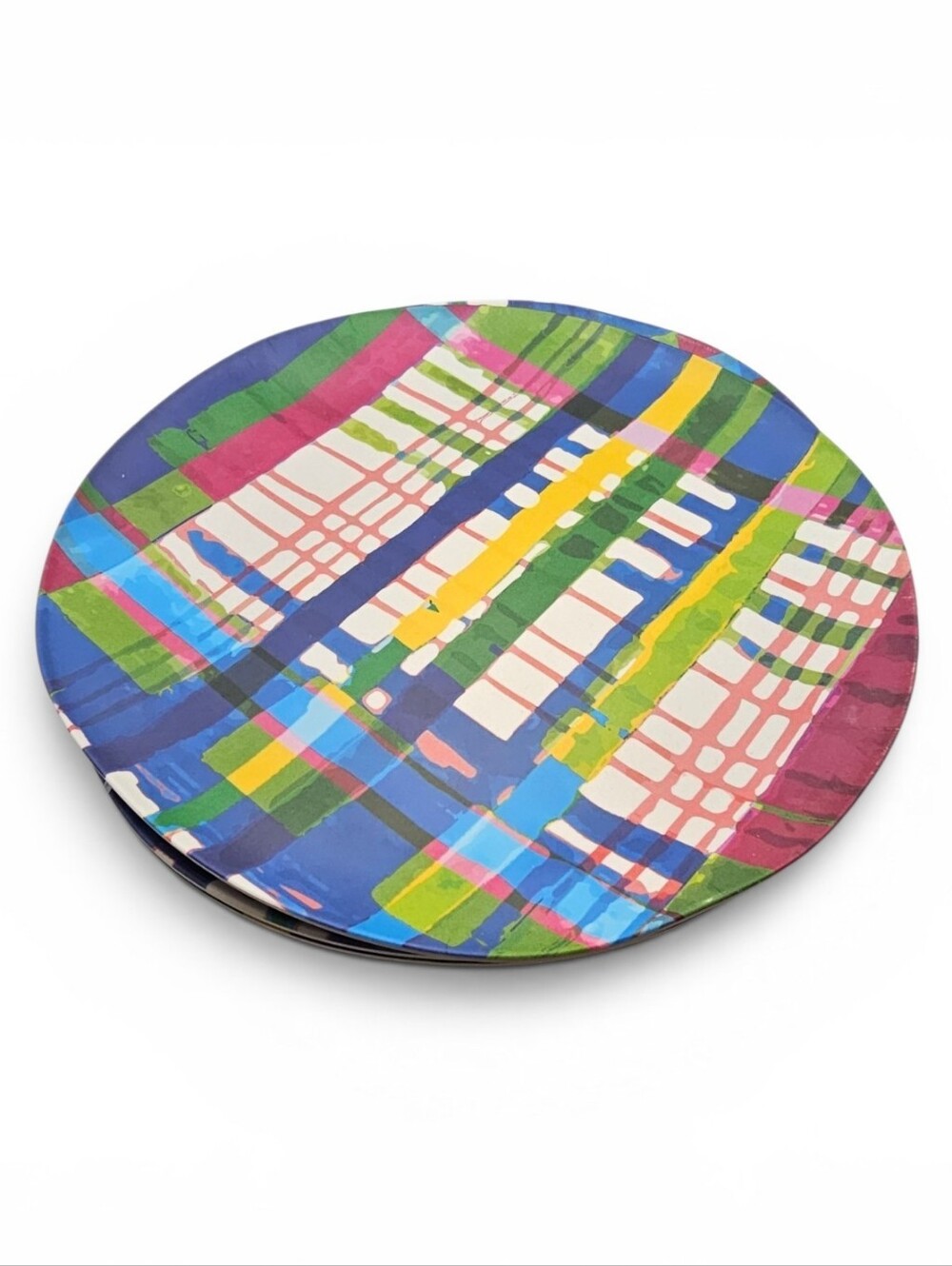 4 Vera Anthropologie Plaid Melamine Platex